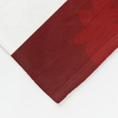 Red Black White Cherry Blossom Rising Sun Fleece Deken (Hoek)