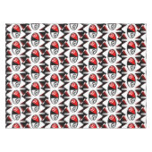 Red Black White Pattern Tafelkleed (Voorkant (Horizontaal))