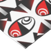 Red Black White Pattern Tafelkleed (Gekanteld)
