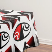 Red Black White Pattern Tafelkleed (Voorbeeld)
