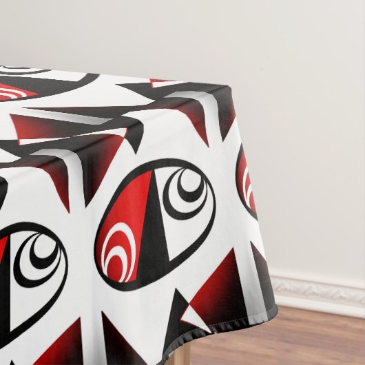 Red Black White Pattern Tafelkleed (Voorbeeld)