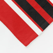 Red Black White Team Jersey Fleece Deken (Hoek)