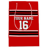 Red Black White Team Jersey Medium Cadeauzakje (Voorkant)