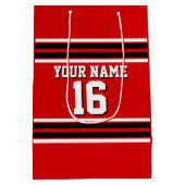 Red Black White Team Jersey Medium Cadeauzakje (Achterkant)