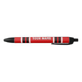 Red Black White Team Jersey Zwarte Inkt Pen (Bodem)