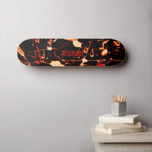 Red Black White Yellow Skateboard