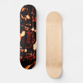 Red Black White Yellow  Skateboard (Voorkant)