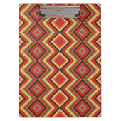 Red Black Yellow Native American Blanket Pattern Klembord (Voorkant)