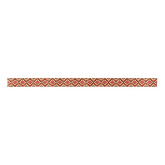 Red Black Yellow Native American Blanket Pattern Lint (Voorkant)