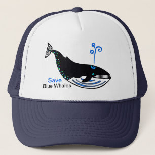 Red blauwe vinvissen - Bedreigd dier - Wilde diere Trucker Pet