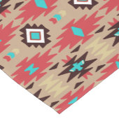 Red Blauwgroen Native American Vision Pattern Medium Tafelloper (Hoek)