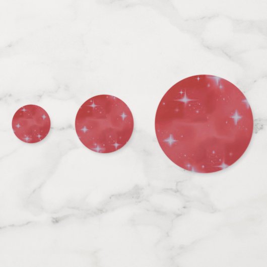 Red Bling Anniversaire Table de fête Confetti (Devant)