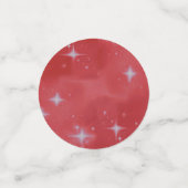 Red Bling Anniversaire Table de fête Confetti (Petit recto)