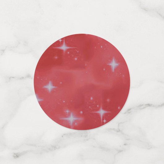 Red Bling Anniversaire Table de fête Confetti (Petit recto)