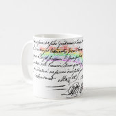 Red Bling Eiffeltoren Koffiemok (Voorkant links)