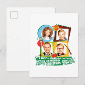 Red-Blooded, Two Fisted, All American Christmas Briefkaart (Voorkant / Achterkant)