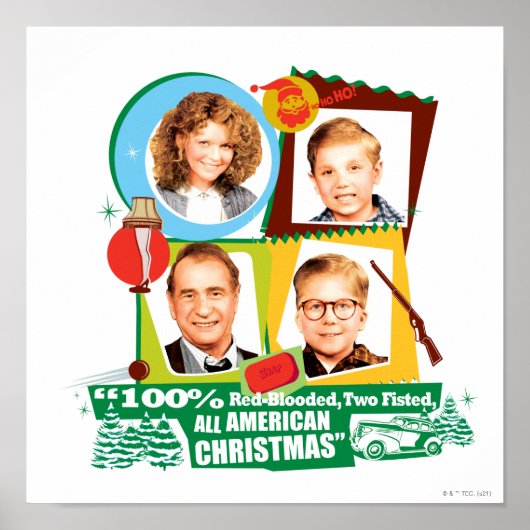 Red-Blooded, Two Fisted, All American Christmas Poster (Voorkant)