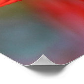 "Red Bloom", Maple Leaf Poster (Hoek)