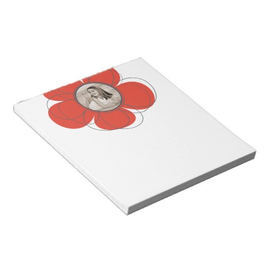 Red Bloom Notitieblok (Schuin)