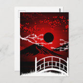 Red Blossom Briefkaart (Voorkant / Achterkant)