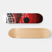 Red Blossom Skateboard (Horizontaal)
