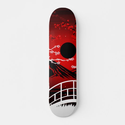 Red Blossom Skateboard (Voorkant)