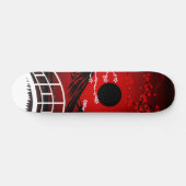 Red Blossom  Skateboard (Horizontaal)