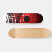 Red Blossom  Skateboard (Horizontaal)