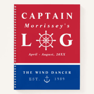 Red Blue Ancre Journal du capitaine
