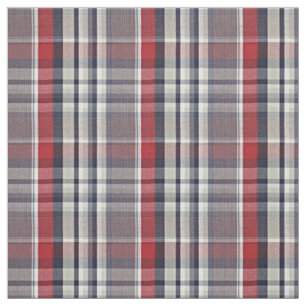 Red Blue beige Scottish Pset Tartan Patroon Stof