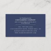 Red & Blue Car Wash, Cleaning Service Visitekaartje (Achterkant)