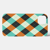 Red, Blue en Cream Argyle Case-Mate iPhone Case (Achterkant (horizontaal))