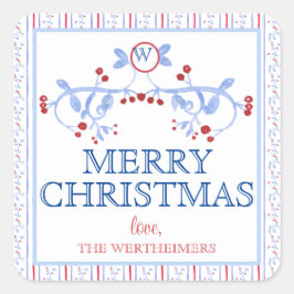 Red Blue Grand Millennial Sticker