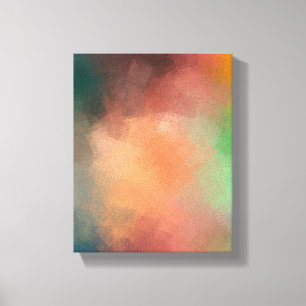 Red Blue Green Black Colorful Moderne Abstracte Ar Canvas Afdruk