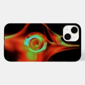RED BLUE GREEN FRACTAL ROOS Case-Mate iPhone CASE (Achterkant (horizontaal))