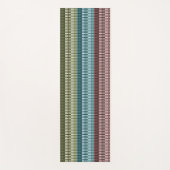 Red Blue Green Striped Patroon Yogamat (Voorkant)