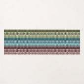 Red Blue Green Striped Patroon Yogamat (Voorkant (horizontaal))