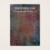 Red Blue Grunge Earring Holder Display Kaarten Visitekaartje (Voorkant)