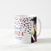 Red Blue Klasse van 2024 Koffie Mok (Voorkant rechts)