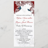 Red, Blue Lovebirds-programma's Programma (Voorkant)