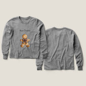 Red Blue Plaid Christmas Gingerbread Cookie (Motif recto et verso)