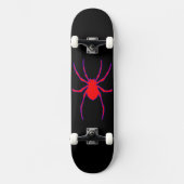 Red Blue Spider Skateboard Design (Recto)