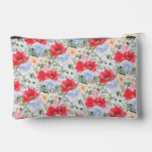 Red Blue Watercolor Florals  Etui (Achterkant)