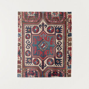 Red Blue Western Santa Fe Cowboy Wandkleed