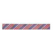 Red Blue White Stripes Cool Modern Unisex Pattern Lint (Voorkant)