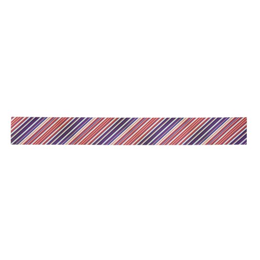 Red Blue White Stripes Cool Modern Unisex Pattern Lint (Voorkant)