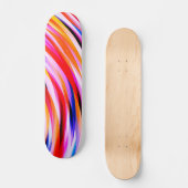 Red Blue Yellow Black Abstract Patroon Skateboard (Voorkant)