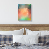 Red Blue Yellow Green Modern Abstract kunstkleurri Canvas Afdruk (Insitu (Slaapkamer))