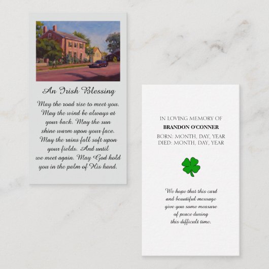 Red Blue Yellow Green Safely Home Visitekaartje (Voorkant / Achterkant)