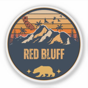 Red Bluff, Californië Sticker